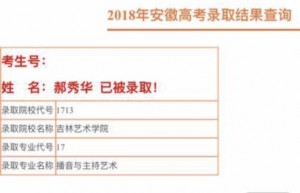 2018安徽李家军录取喜报29号