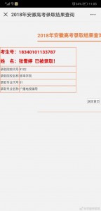 2018安徽李家军录取喜报35号
